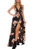 Vestido Longo Floral Chiffon Frente Única