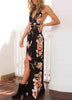 Vestido Longo Floral Chiffon Frente Única