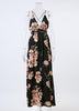 Vestido Longo Floral Chiffon Frente Única