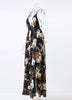 Vestido Longo Floral Costas Abertas