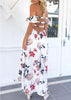 Vestido Longo Floral Chiffon Ombro a Ombro