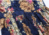 Vestido Evasê de Renda Longo Floral