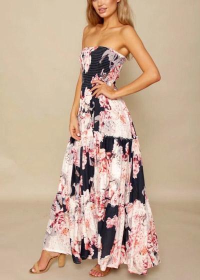 Vestido Longo Tomara que Caia Estampado