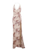 Vestido Longo Frente Única Bordado Paetês