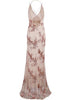 Vestido Longo Frente Única Bordado Paetês