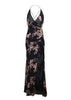 Vestido Longo Frente Única Bordado Paetês
