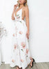 Vestido Floral Longo Cruzado Costas
