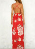 Vestido Floral Longo Cruzado Costas