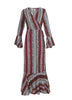Saída de Praia Vestido Longo Estampado