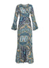 Saída de Praia Vestido Longo Estampado