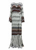 Saída de Praia Vestido Longo Estampado