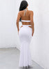Vestido Longo Festa Vazado Na Cintura