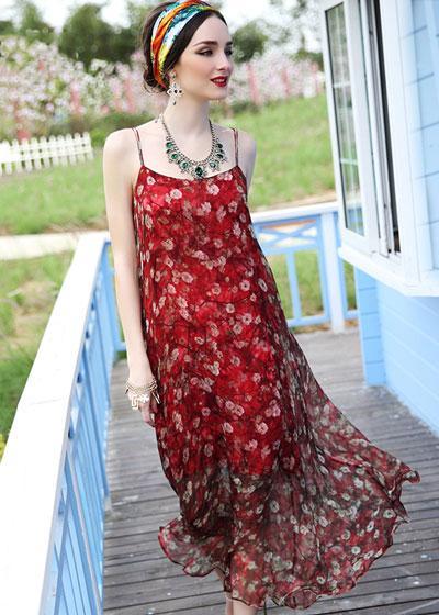 Vestido de Praia Longo Floral