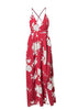 Vestido Longo Florido Aberto na Perna