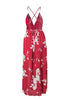 Vestido Longo Florido Aberto na Perna