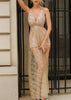 Vestido de Festa Longo Tule com Paetê