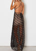 Vestido de Festa Longo Tule com Paetê