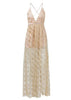 Vestido de Festa Longo Tule com Paetê