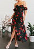 Vestido Longo Ciganinha Floral com Fenda