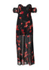 Vestido Longo Ciganinha Floral com Fenda