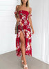 Vestido Mullet Longo Floral Tomara que Caia