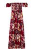 Vestido Mullet Longo Floral Tomara que Caia