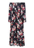 Vestido Longo Ombro a Ombro Estampado