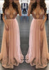 Vestido Longo Alcinha Festa com Tule