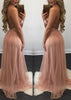 Vestido Longo Alcinha Festa com Tule