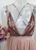 Vestido Longo Alcinha Festa com Tule