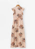 Vestido Longo Estampado Transpassado