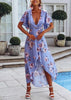 Vestido Longa Mullet Estampa Floral