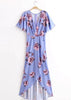 Vestido Longa Mullet Estampa Floral