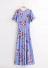Vestido Longa Mullet Estampa Floral