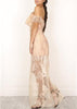 Vestido Organza Longo Ombro a Ombro