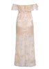 Vestido Organza Longo Ombro a Ombro
