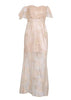 Vestido Organza Longo Ombro a Ombro