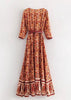 Vestido Longo Transpassado Estilo Boho