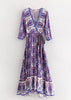 Vestido Longo Transpassado Estilo Boho