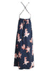 Vestido Longo Florido com Fenda