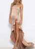 Vestido Mullet Longo com Babado para Festa