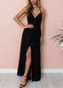 Vestido Longo Alcinha Festa com Fenda