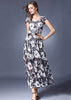 Vestido Longo de Renda Florido
