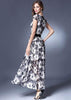 Vestido Longo de Renda Florido