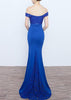Vestido Ombro a Ombro Longo Sereia com Pedraria