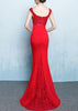 Vestido Ombro a Ombro Longo Sereia com Pedraria