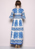 Vestido Evasê Longo Estampado