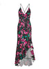 Vestido Longo Assimétrico Mullet com Babado