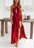 Vestido de Amarrar com Aberto na Perna