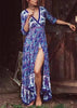 Vestido Envelope Transpassado Longo Estilo Boho